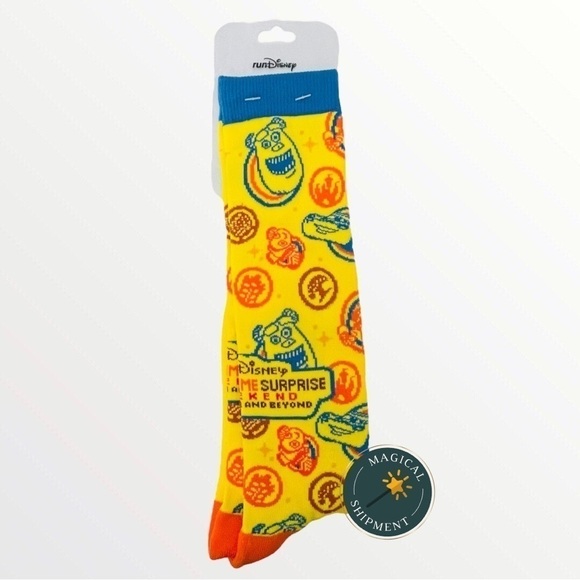 Disney Parks - RunDisney - 2023 Springtime Surprise Weekend Tube Socks - Picture 1 of 2